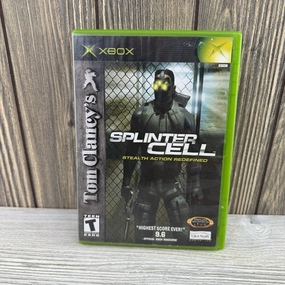 Splinter Cell - Microsoft Xbox (Used-Great condition, Tested, Classic Action)